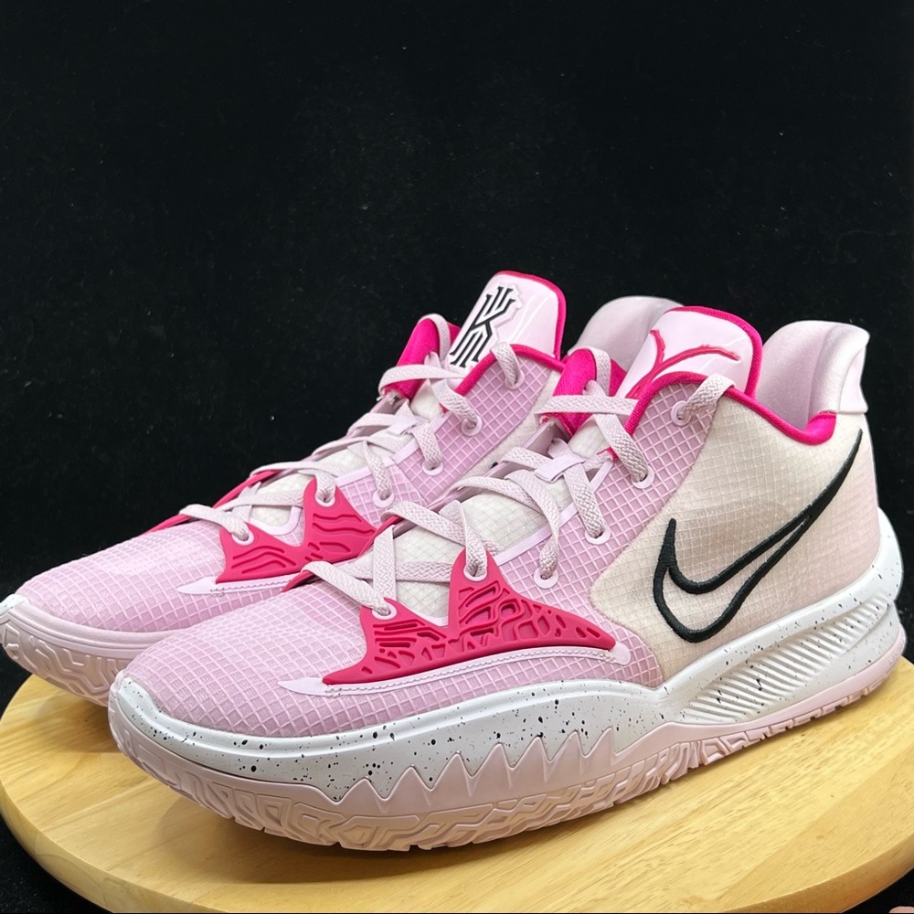 Nike Kyrie Low 4 “Kay Yow” Regal Pink Vivid Pink Men’s Sz 17 DV2496-600 - Picture 2 of 11